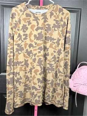 Orvis Tan and Brown Camo shirt
